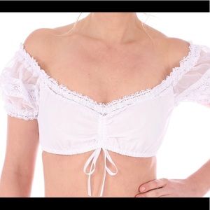 Traditional dirndl blouse